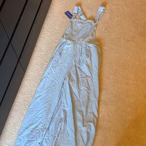 Stylish Women's Light Blue Jumpsuit